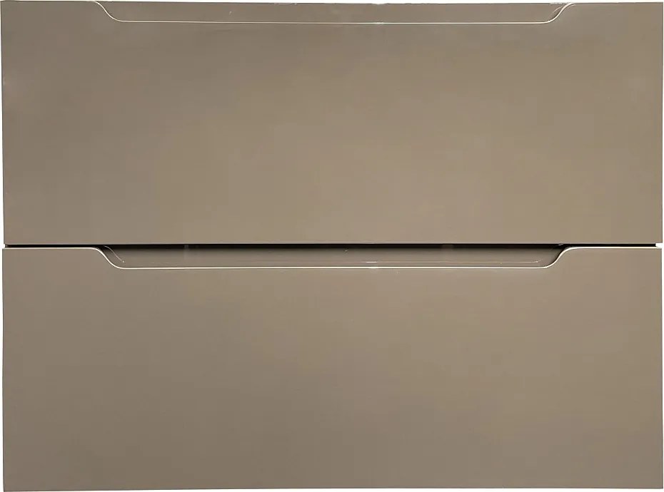 Szafka pojedyncza umywalka wisząca - Kolor taupe - 80 cm - STEFANIE