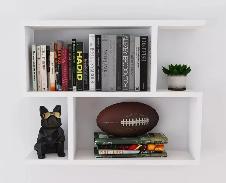 Nowoczesna biała półka wisząca B7-K47