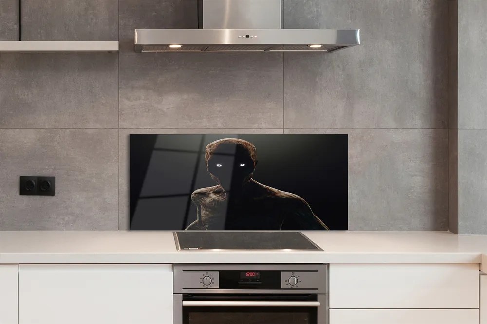 Szklany Panel Przerażająca Postać bez Włosów