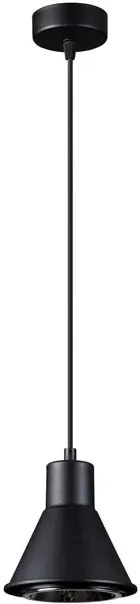 Czarna lampa wisząca loft stożek - S170 F3-L87