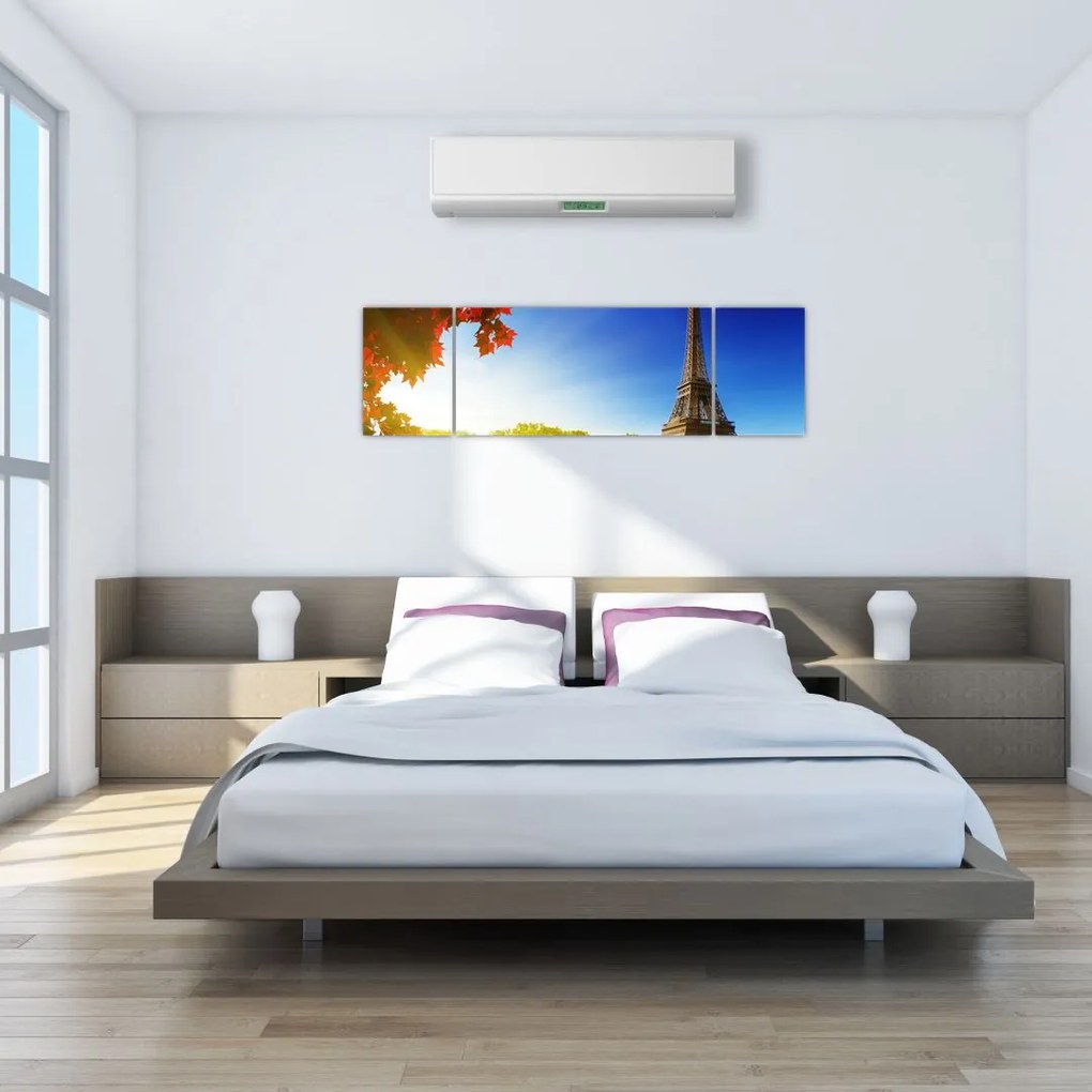 Obraz - jesień w Paryżu (170x50 cm)