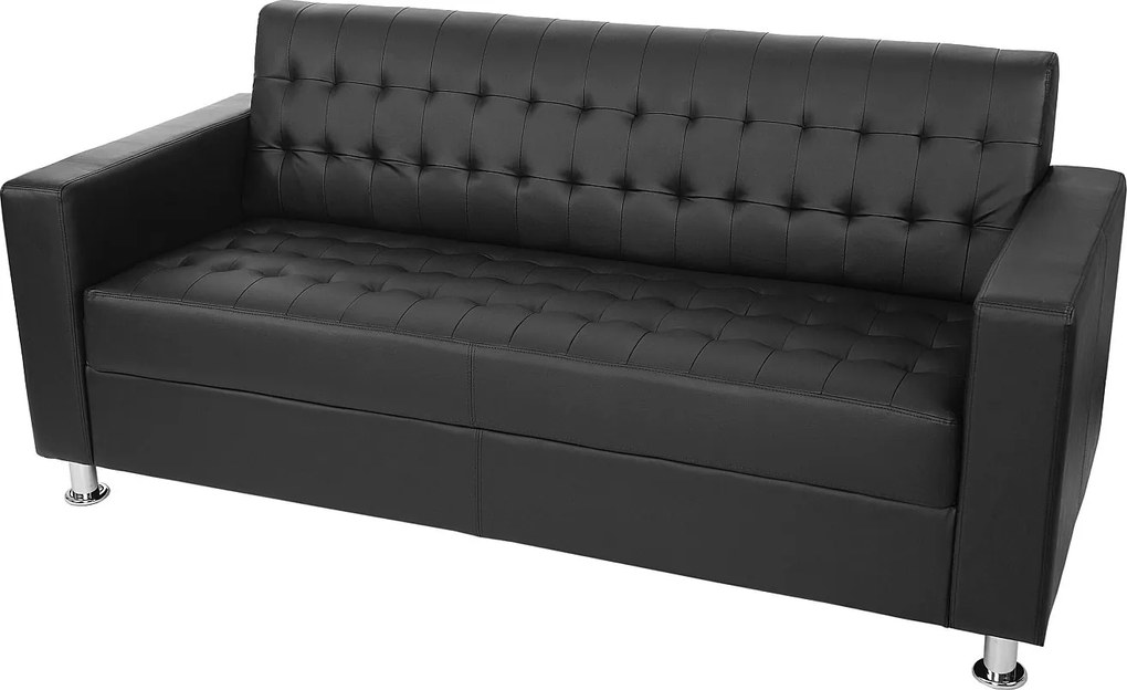 Sofa 3-osobowa Pori,  czarna