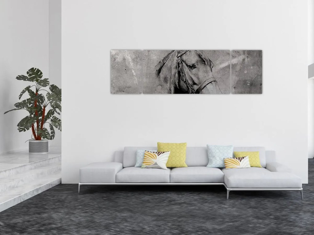 Obraz - Portret konia (170x50 cm)