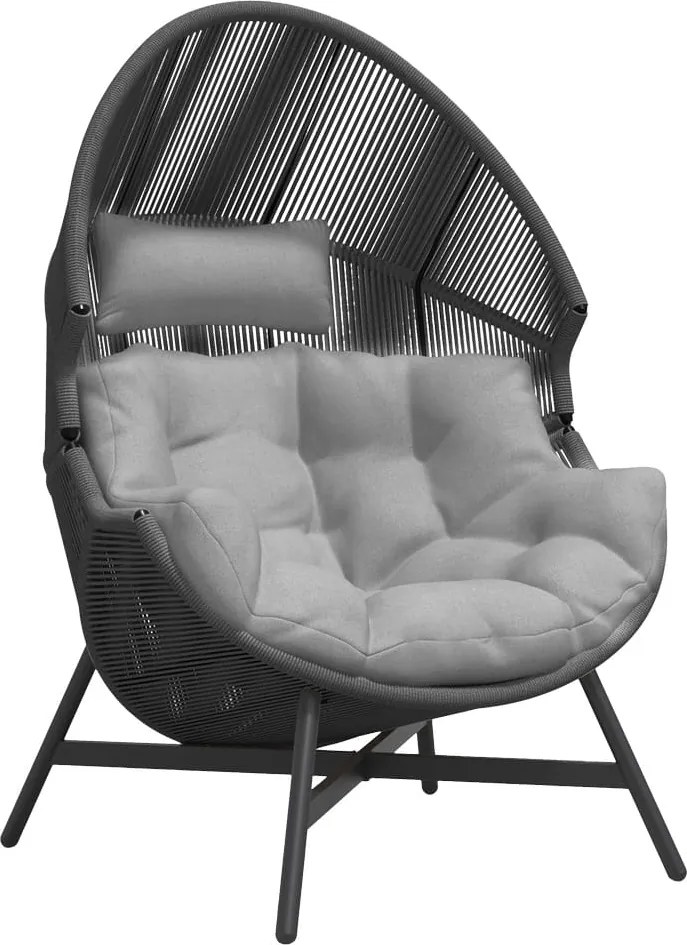 FOTEL OGRODOWY HOLA KOKON SZARY