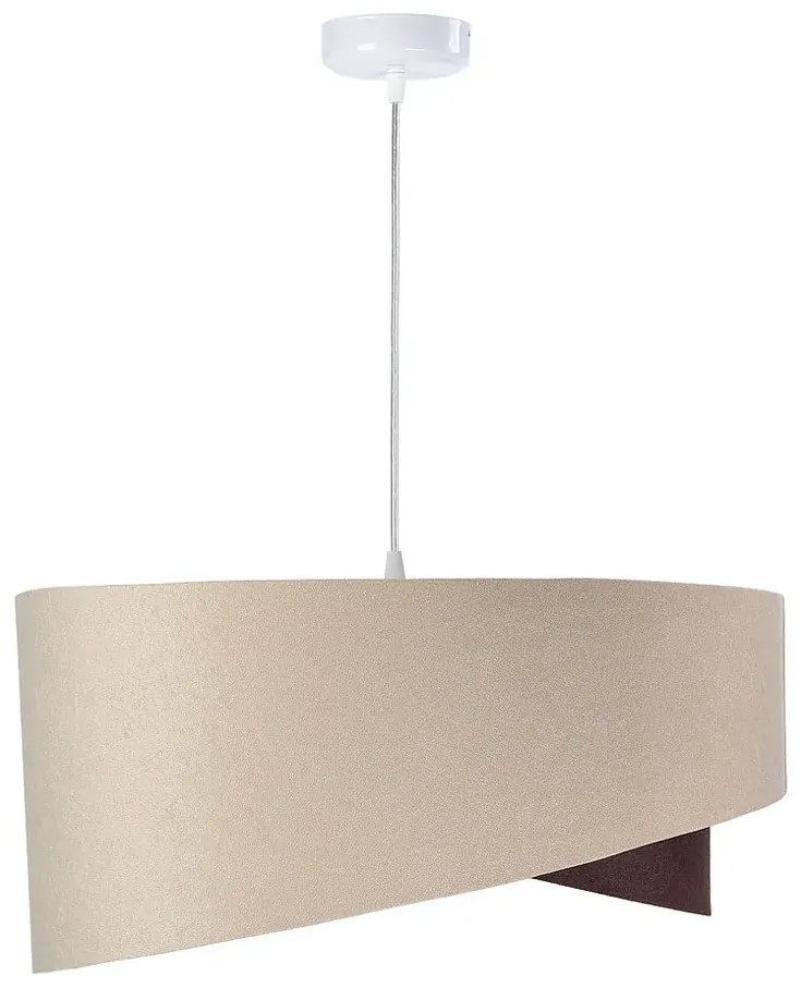 Beżowo-złota lampa wisząca nad stół - 17X EX977 Z7-E19