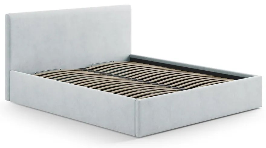 Jasnoszary tapicerowany zagłówek 170,5x100 cm Remo – Micadoni