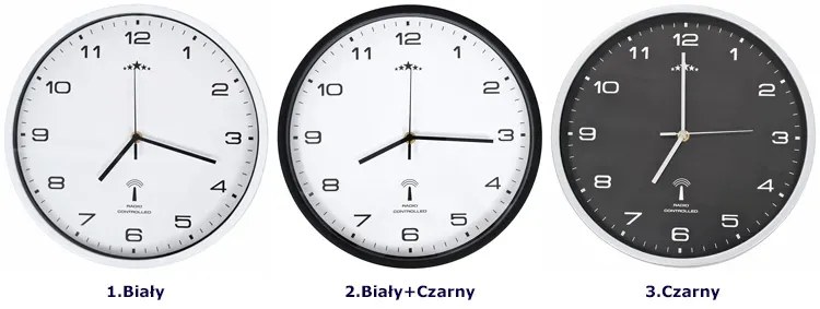 Biały okrągły zegar wiszący 31 cm Z2-C53