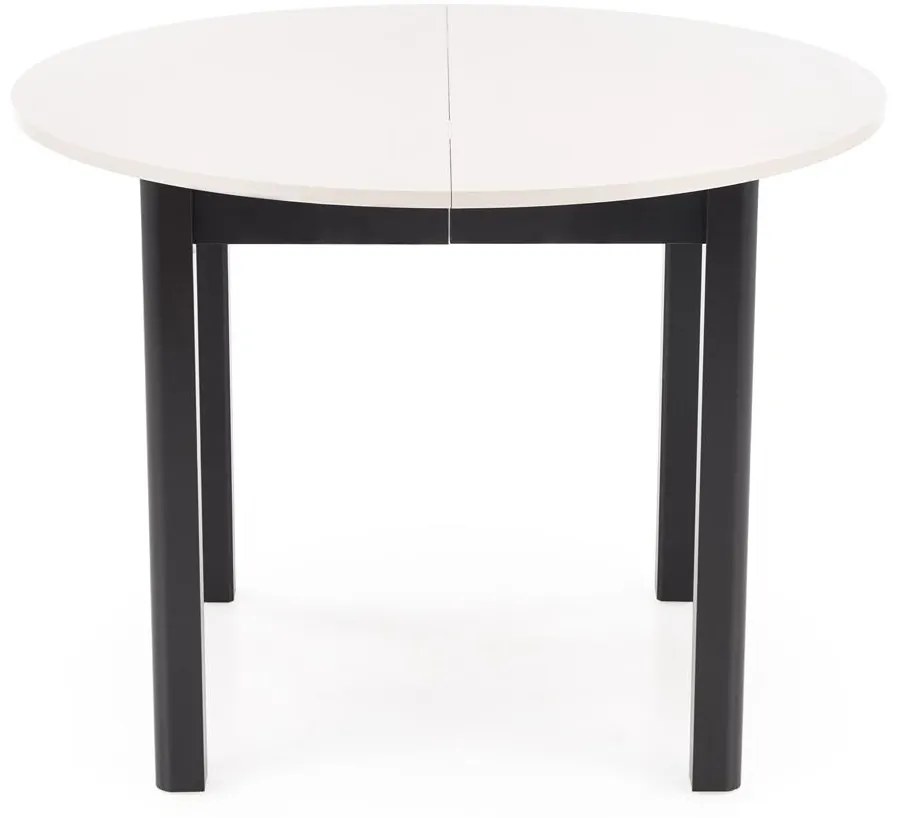 Stół okrągły rozkładany płyta kaszmir/czarny 102-142/102/76 cm RINGO