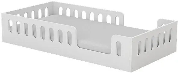 Białe łóżko dziecięce z materacem 80x180 B9-M22