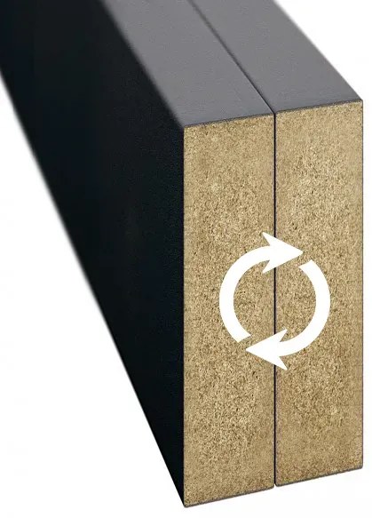 Lamele ażurowe 8 szt. czarny mat S6-F82