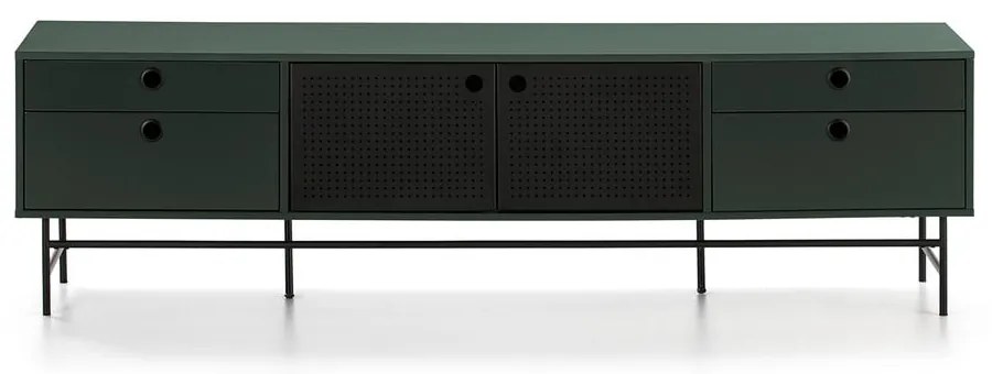 Czarno-zielony stolik pod TV Teulat Punto