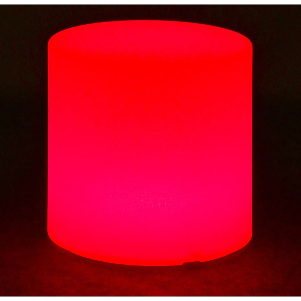 Podświetlany stołek/taboret LED, 40 x 40 x 40 cm