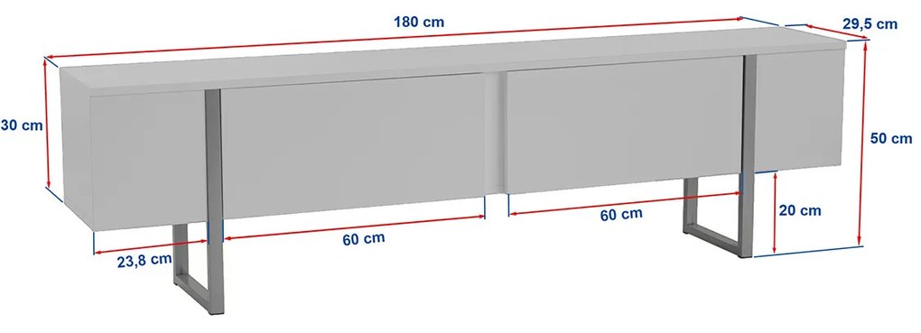 Stolik pod telewizor Serenity Grey