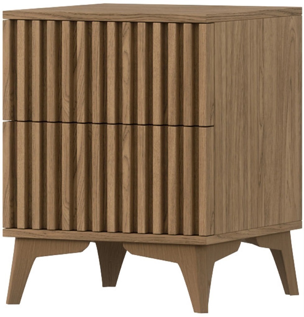 PROMOCJA Stolík nocny ENTSIAN 40x40 cm, dąb artisan II jakość