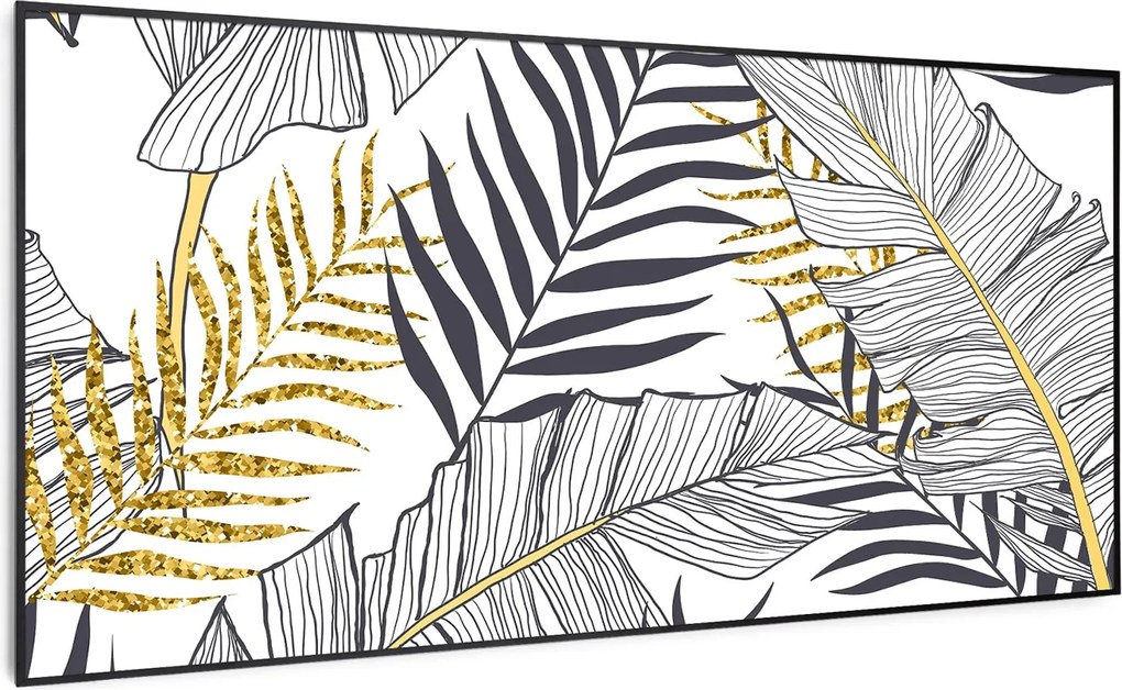 Klarstein Wonderwall Art Smart 700W 60x120cm Obraz na podczerwień Liść