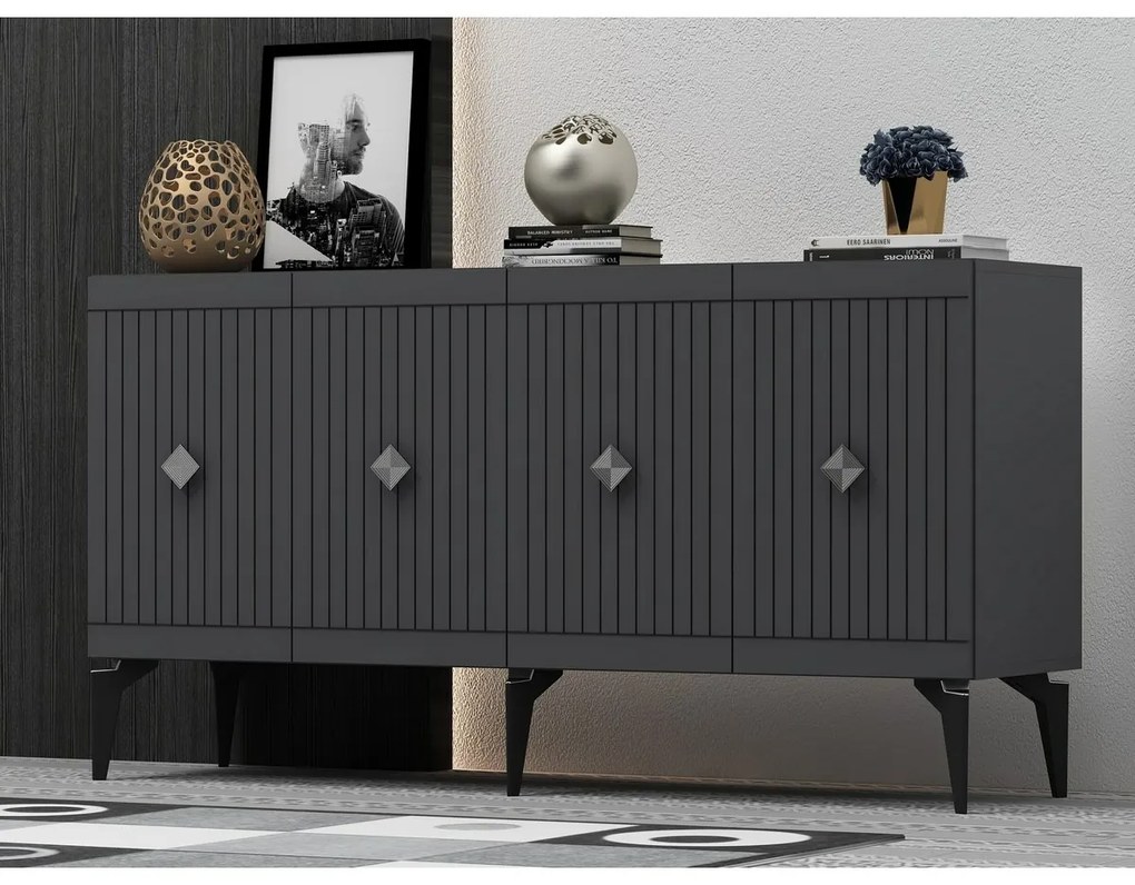 Szafka Midas Anthracite and Silver