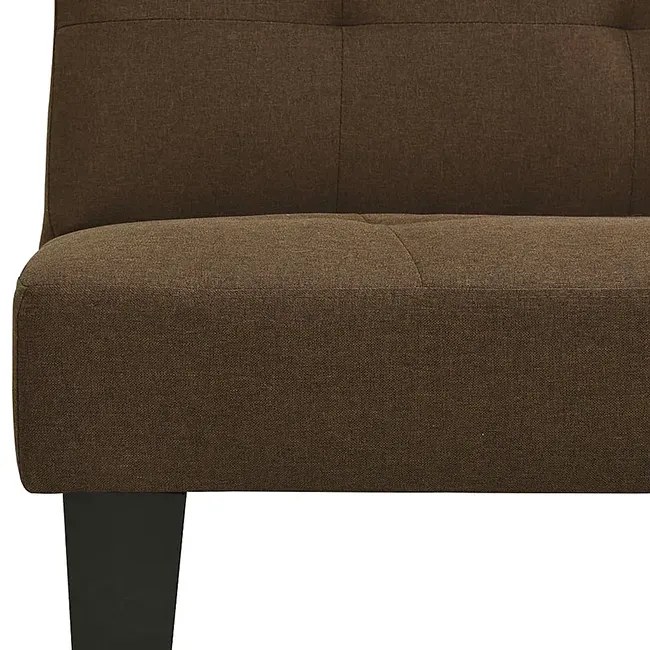 Rozkładana brązowa sofa - Iluna 3X