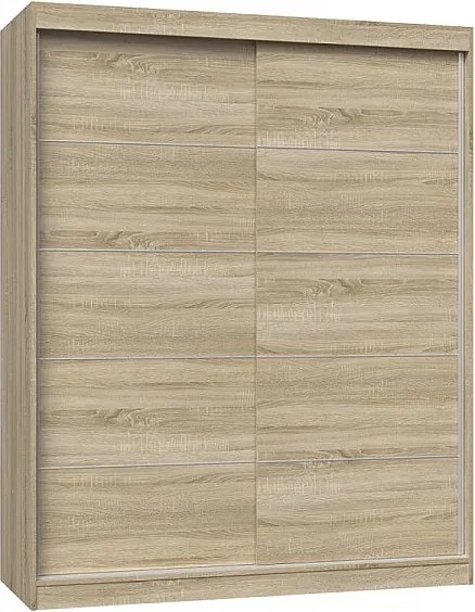 Szafa Iga 160 |  Dąb Sonoma | 160x61x200 cm |Szafa Przesuwna