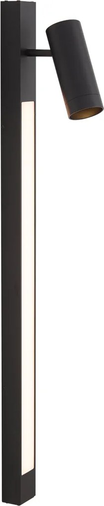 Jackle Smart Black Tiltable Ceiling Spotlight, WiFi GU10 Included