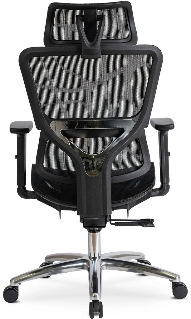 Fotel Biurowy Ergonomiczny Obrotowy ROYAL Czarny Nowoczesny