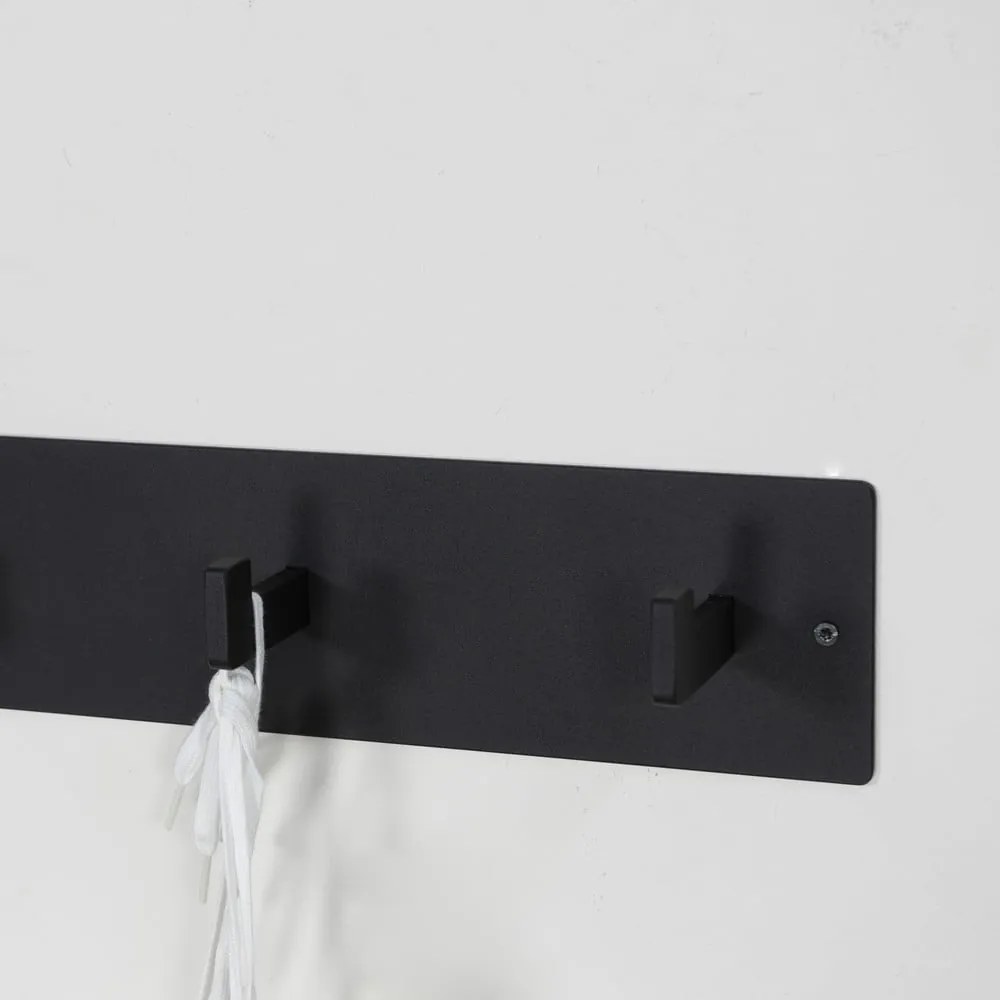 Czarny metalowy wieszak ścienny 70 cm Leatherman – Spinder Design