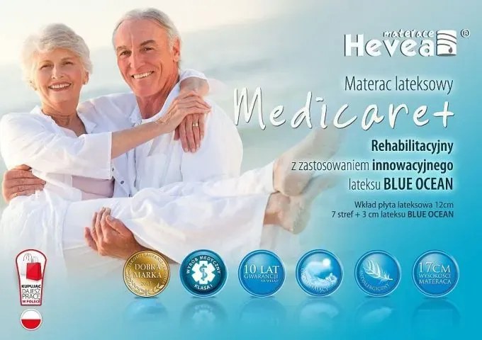 Materac lateksowy FAMILY MEDICARE PLUS 160x200 H2 HEVEA