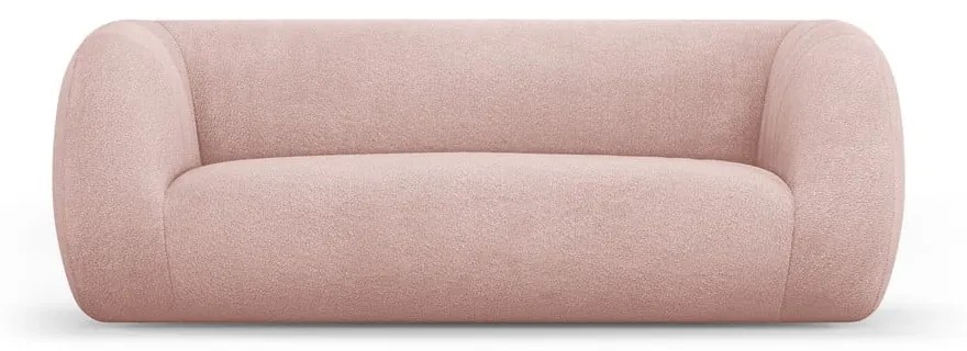 Jasnoróżowa sofa z materiału bouclé 210 cm Essen – Cosmopolitan Design