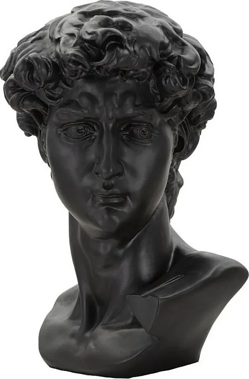 Czarna Starożytna Rzeźba Głowy Cm 44X35,5X60