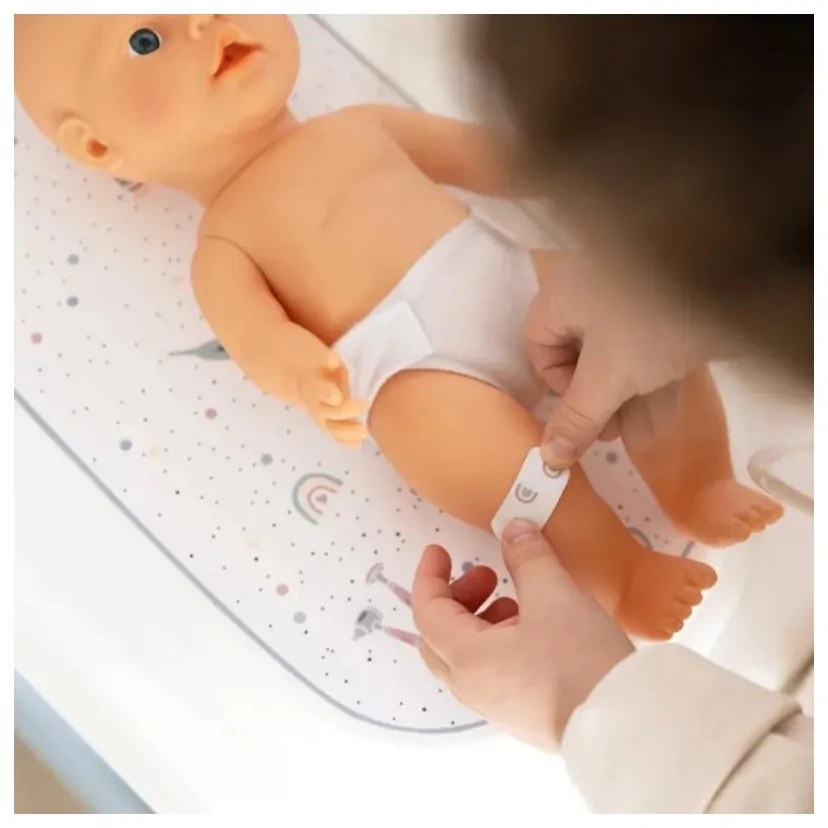 Smoby baby care centrum medyczne opieki dla lalek z elektronicznym tabletem + 24 akc.