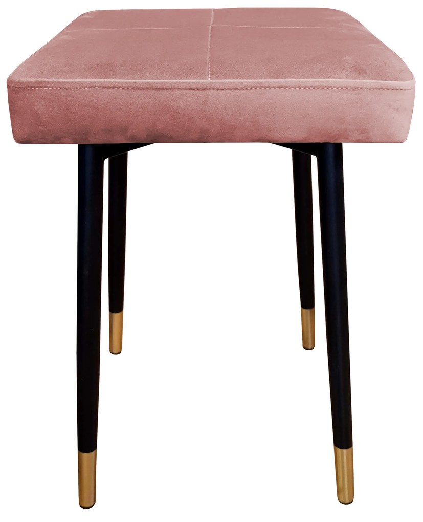 Taboret MAX MG58 róż indyjski podstawa czarna/złota