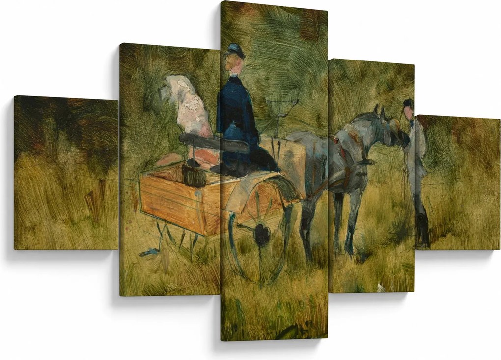 Obraz - Henri de Toulouse-Lautrec, The Trap, reprodukcje (125x70 cm)