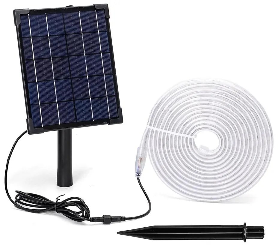 Aigostar - LED RGB Taśma solarna ściemnialna LED/5W/3,2V 5+2m IP65 + pilot