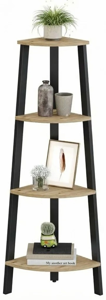 Narożny regał TAYLOR ARTISAN 4 półki, 125x34cm