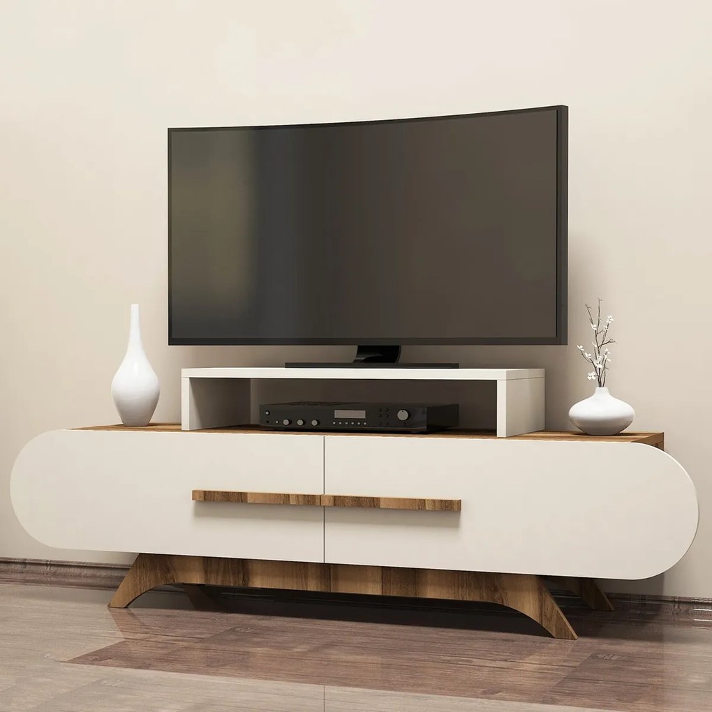 Stolik pod telewizor Rose Walnut Cream