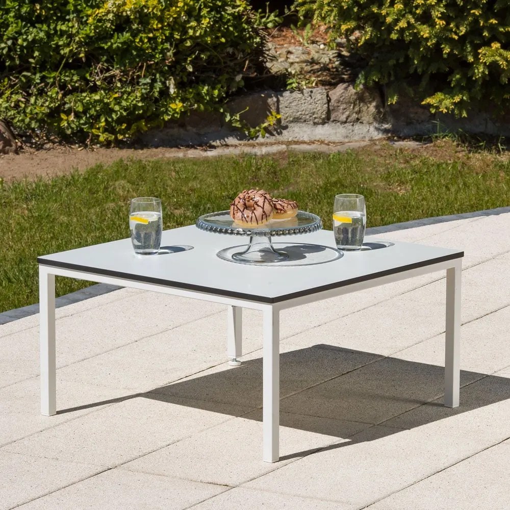 Stolik ogrodowy Agat biały 68 x 68 cm PATIO