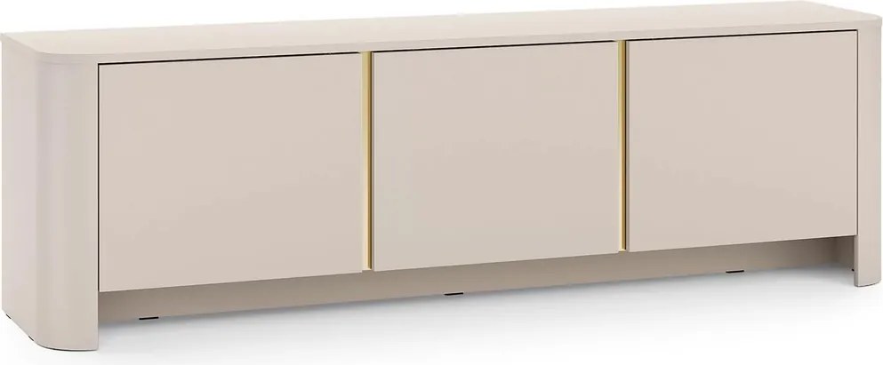 Szafka RTV Sorrenti 168 cm - kaszmir / złoty