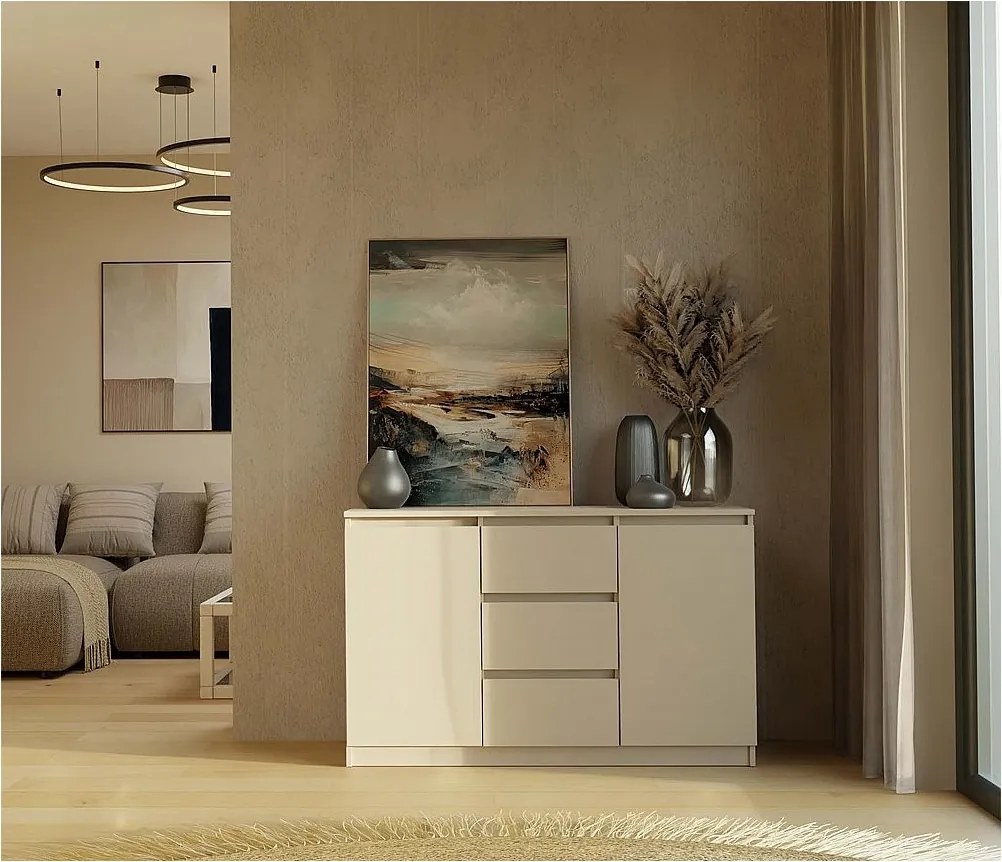 Komoda Malwa 2D3S |  Kaszmir | 120x40x75 cm | Do Salonu