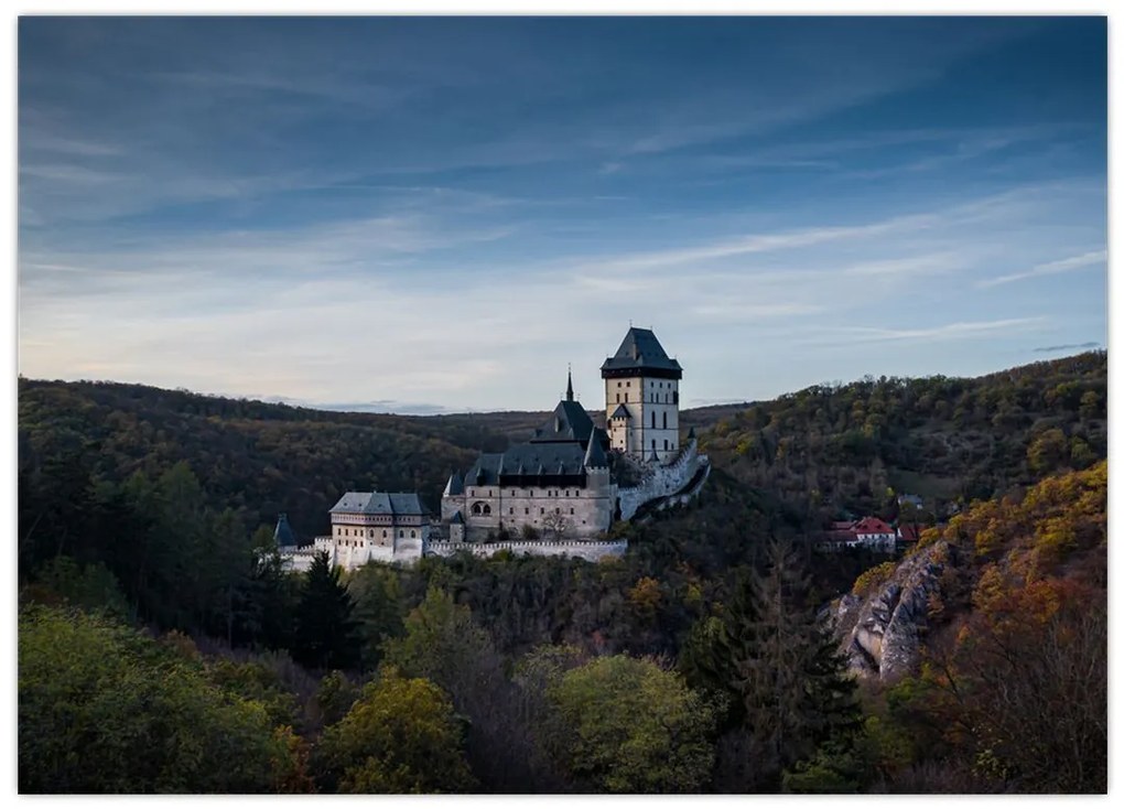 Obraz na szkle - Karlštejn (70x50 cm)