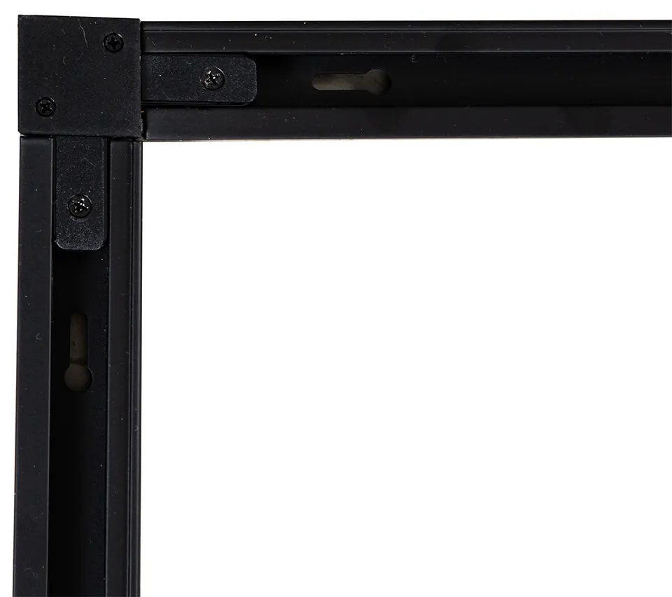 Nowoczesny system oświetlenia szynowego z 5 czarnymi reflektorami jednofazowymi GU10 50 mm - Iconic Ruby Nowoczesny Oswietlenie wewnetrzne