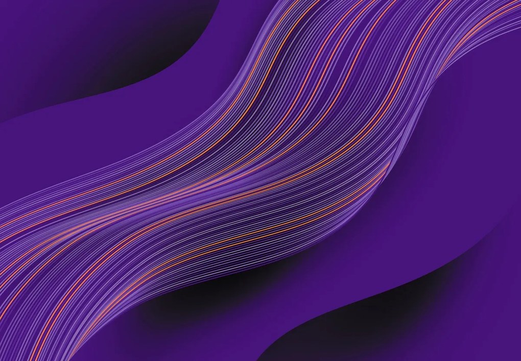 Fototapeta - Fioletowa fala (196x136 cm)