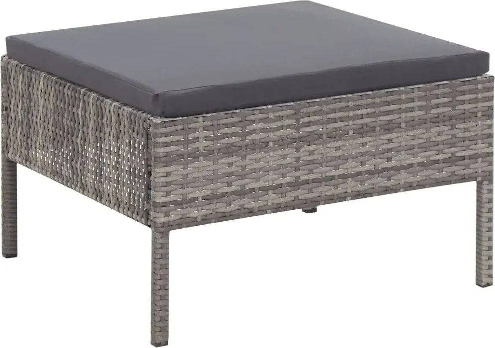 Zestaw szarych mebli ogrodowych - Naja 4X