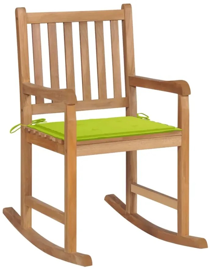 Fotel bujany z jasnozieloną poduszką Z0-Z21