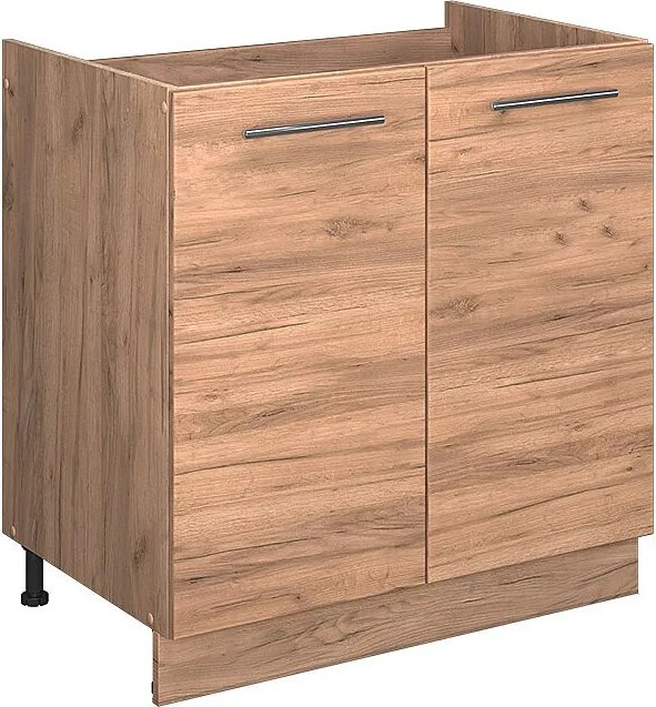 Szafka pod zlew złoty dąb energetyczny 80x60x82 fame-line