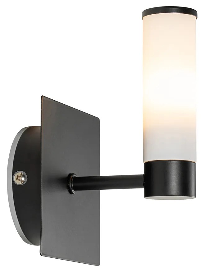 Nowoczesna lampa ścienna do łazienki czarna IP44 - Bath Nowoczesny Oswietlenie wewnetrzne