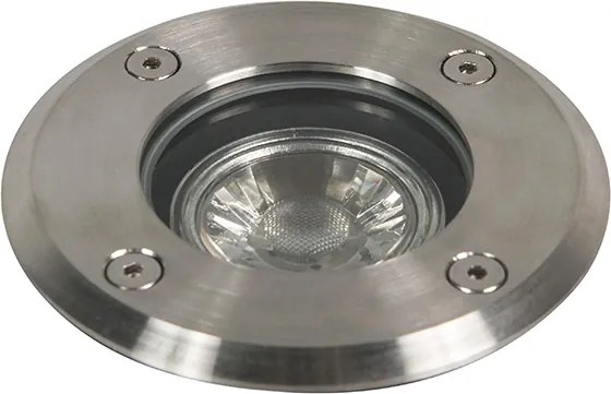 Oświetlenie zewnętrzne do wkopania stalowe 11cm IP67 - Basic Round