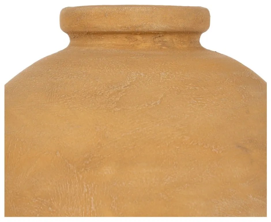Musztardowy ceramiczny wysoki wazon (wysokość 60 cm) Eufen – Ixia