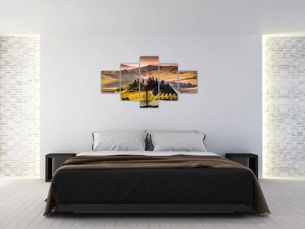 Obraz krajobrazu w książce (125x70 cm)