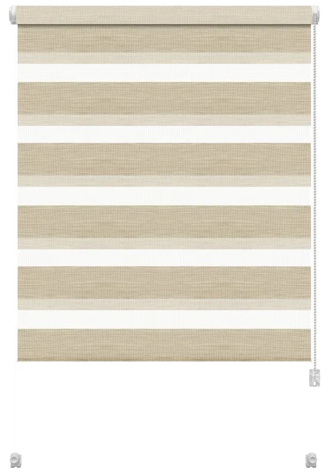 Kremowa roleta dzień i noc 57x150 cm Zebra Natur – Gardinia