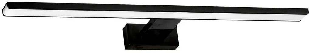 Czarny kinkiet łazienkowy - 15W 80x11,5x4 cm M6-C89