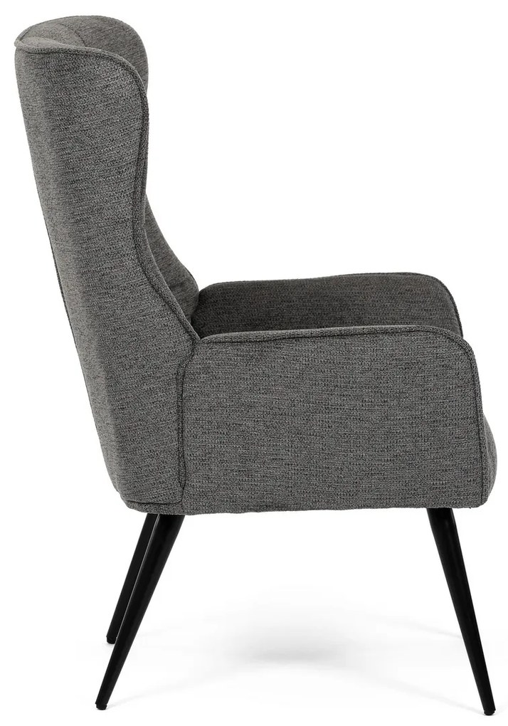 Fotel relaksacyjny 315 GREY2, ciemnoszary